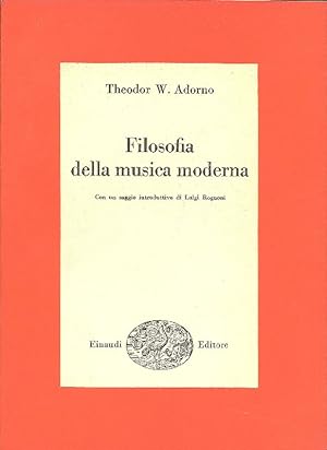 FILOSOFIA DELLA MUSICA MODERNA