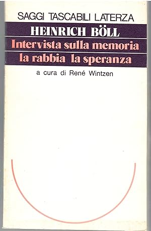 INTERVISTA SULLA MEMORIA LA RABBIA