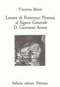 LETTERA DI FRANCESCO PIRANESI AL SIGNOR GENER