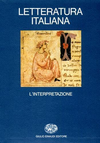 LETTERATURA ITALIANA L`INTERPRETAZIONE