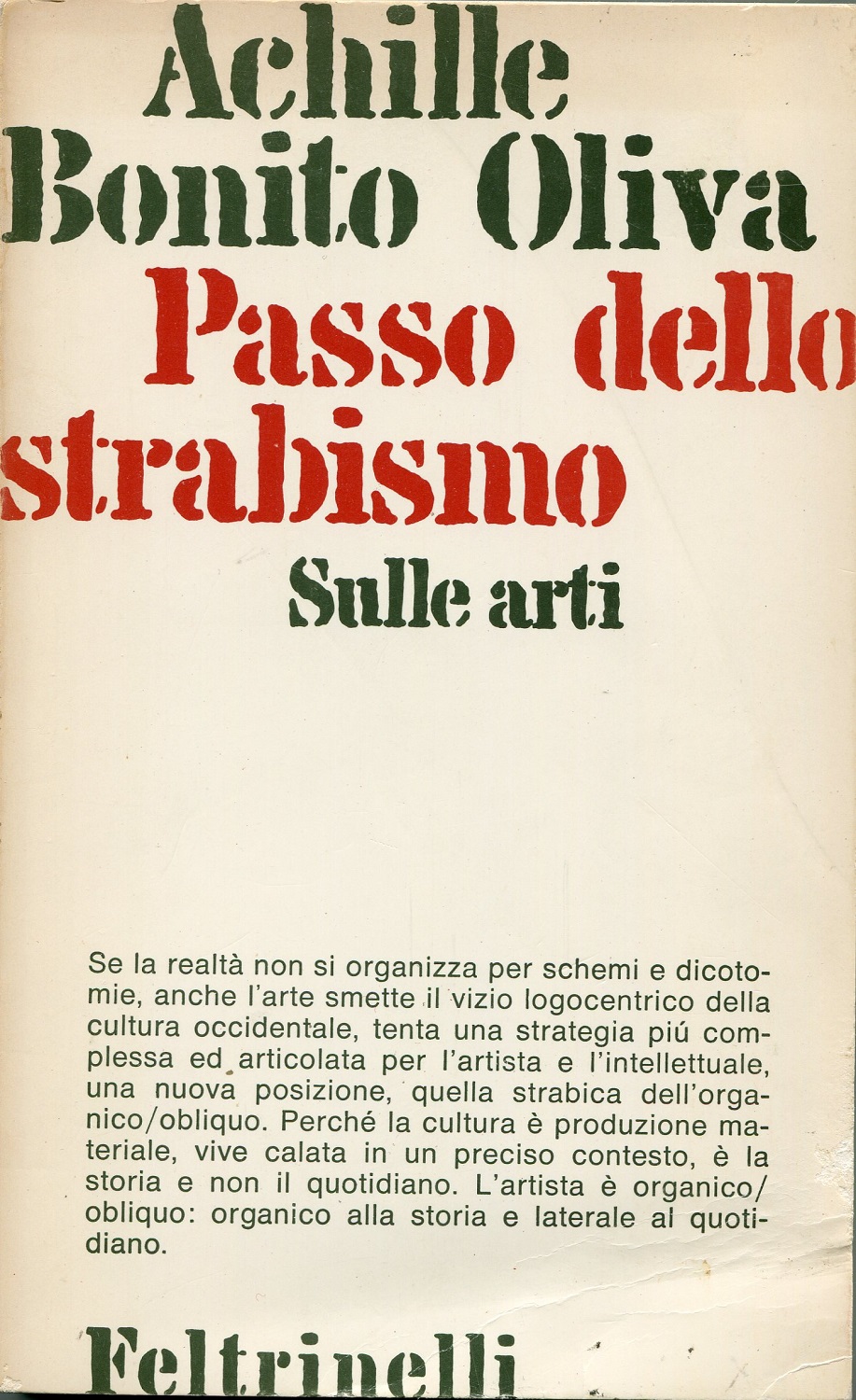 PASSO DELLO STRABISMO SULLE ARTI