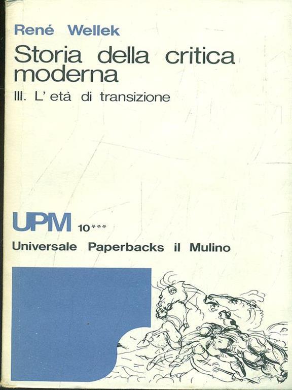 STORIA DELLA CRITICA MODERNA III