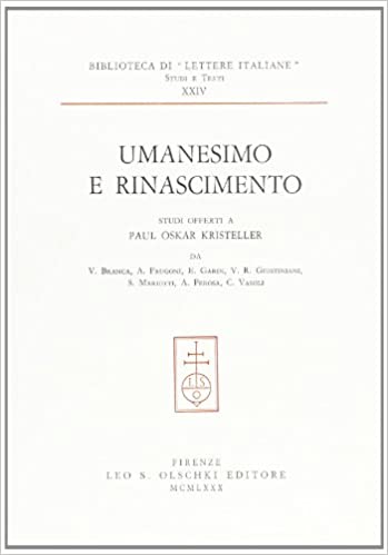 UMANESIMO E RINASCIMENTO. STUDI OFFERTI A PAU