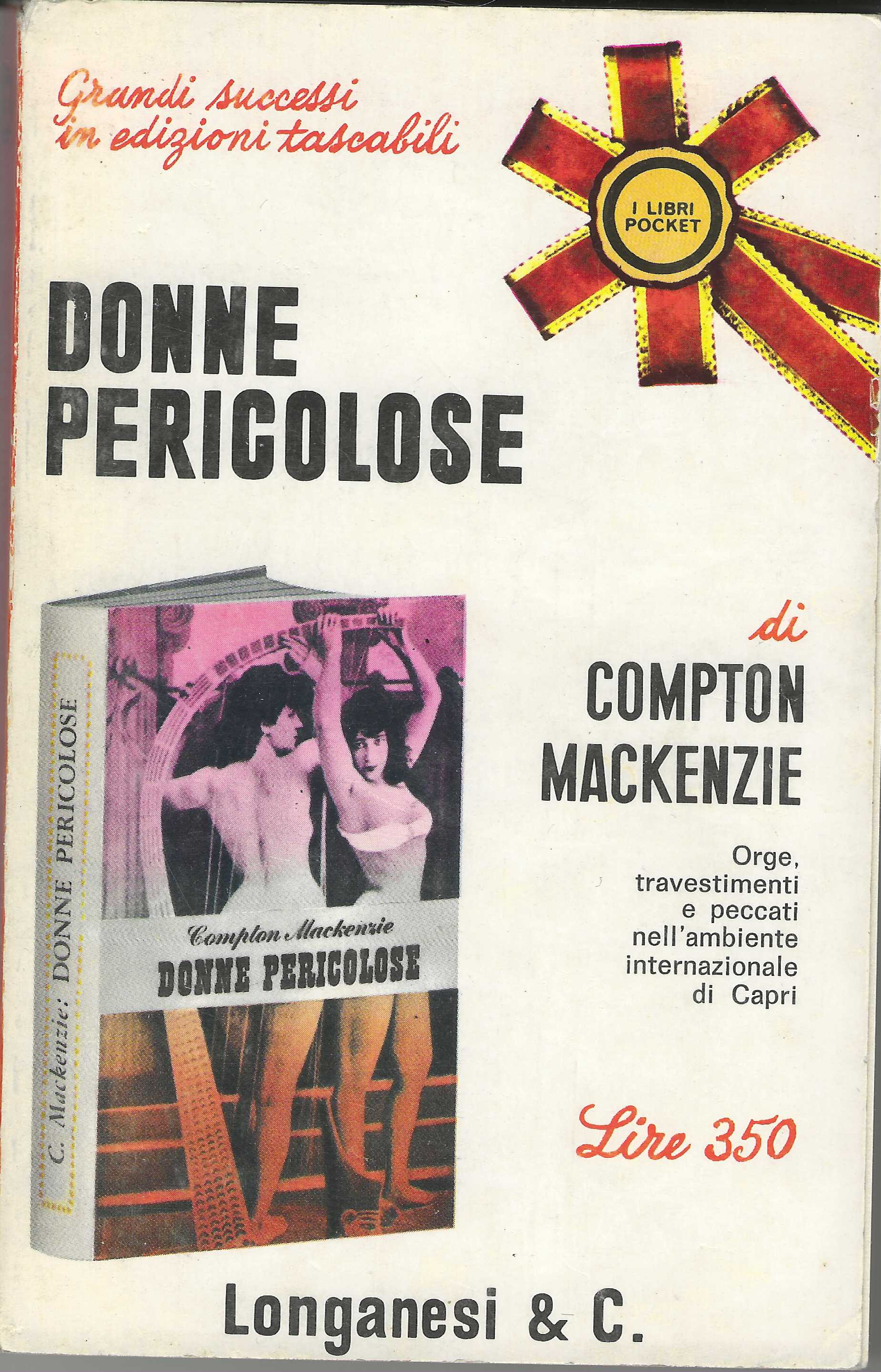 CAPRI "DONNE PERICOLOSE" di MACKENZIE Longanesi editore romanzo erotico