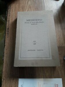 Medioevo. Rivista Di Storia Della Filosofia Medievale. Vol. 14