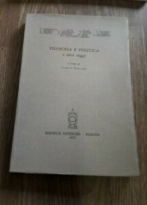 Filosofia E Politica, E Altri Saggi