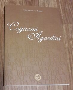 Cognomi Agordini Nardin Tomasi Nuovi Sentieri 2002