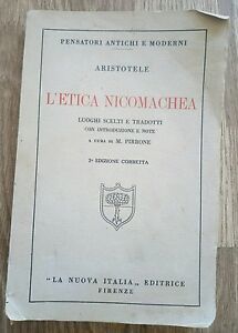 Artistotele L'etica Nicomachea Luoghi Scelti E Tradotti