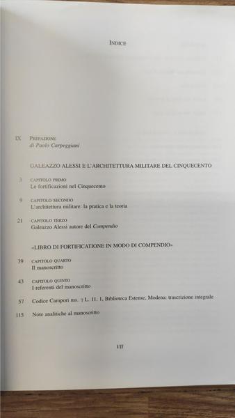 Galeazzo Alessi. Trattato Di Fortificazione