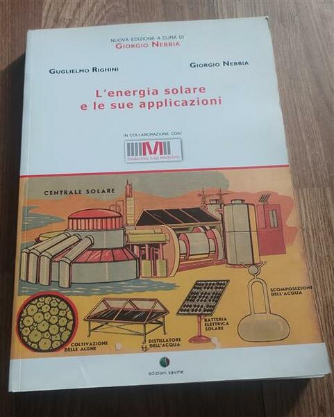 L' Energia Solare E Le Sue Applicazioni Guglielmo Righini Edizioni …