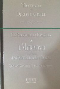 Le Persone E La Famiglia. Vol. 3\2: Il Matromonio. Separazione …