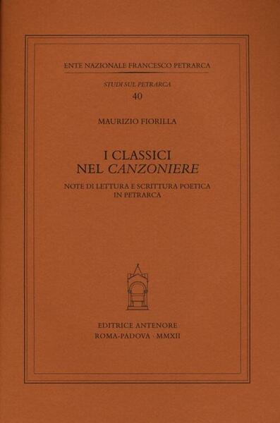 I Classici Nel Canzoniere. Note Di Lettura E Scrittura Poetica …