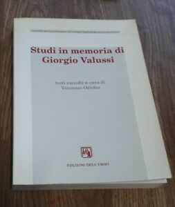 Studi In Memoria Di Giorgio Valussi