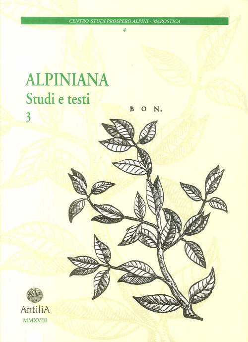 Alpiniana. Studi E Testi. Vol. 3