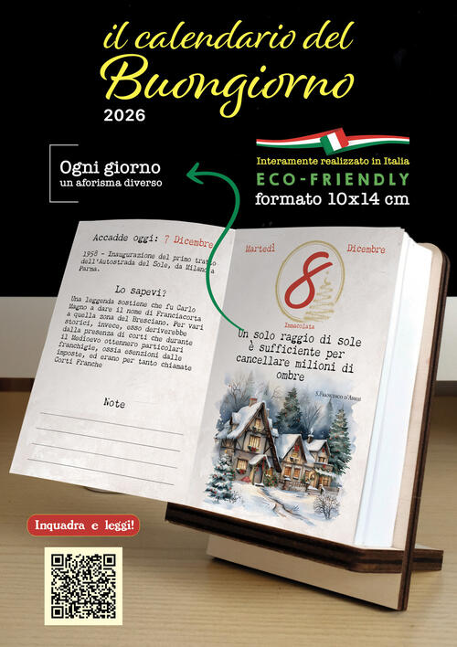 Calendario Letterario Del Buongiorno 2026 Grafiche Logos Milano 2025
