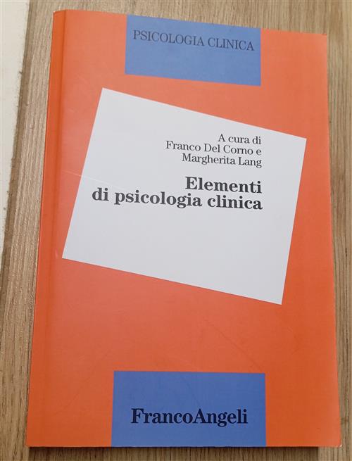 Elementi Di Psicologia Clinica Franco Angeli 2016