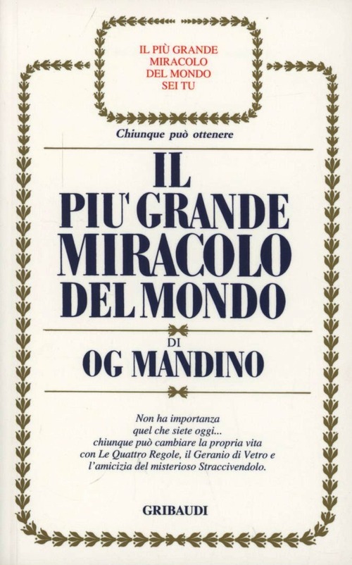 Il Piu Grande Miracolo Del Mondo Og Mandino Gribaudi 2000