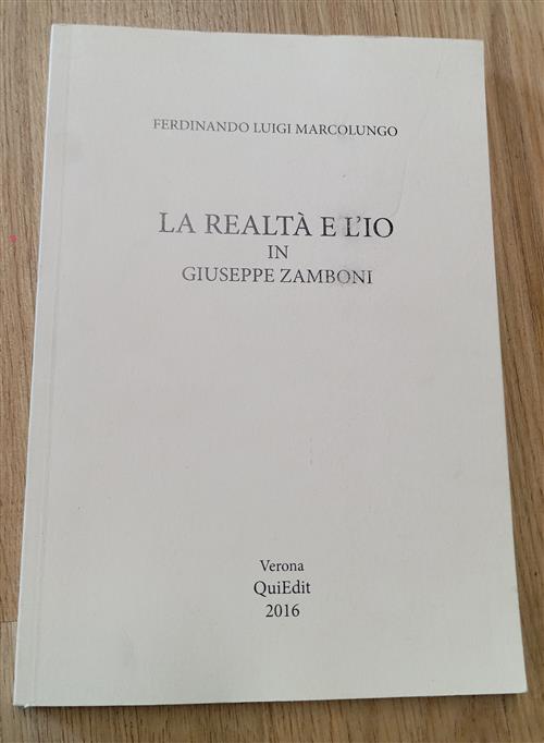 La Realta E L'io In Giuseppe Zamboni