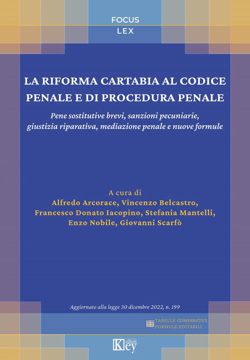 La Riforma Cartabia Al Codice Penale E Di Procedura Penale. …