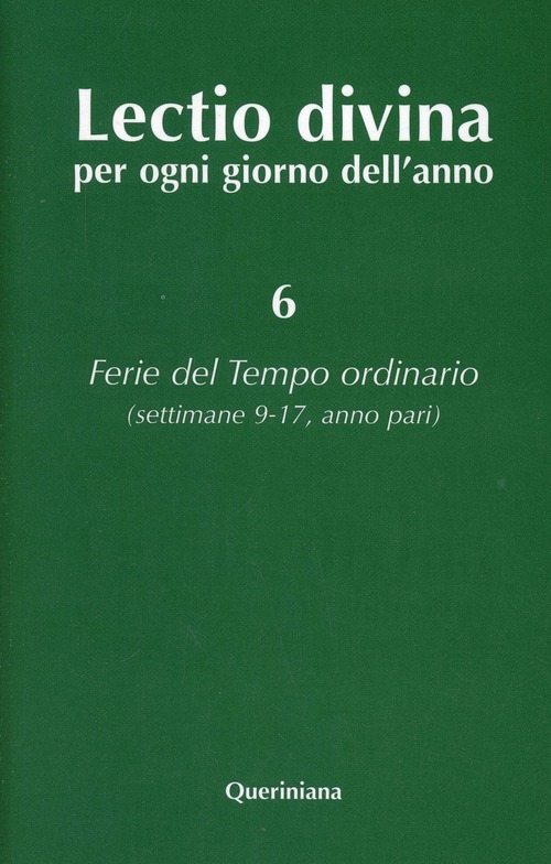 Lectio Divina Per Ogni Giorno Dell'anno. Vol. 6: Ferie Del …