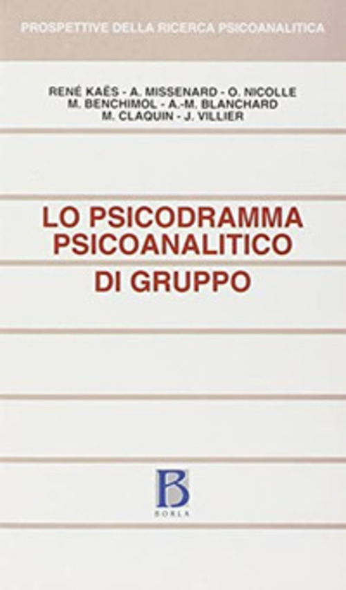 Lo Psicodramma Psicoanalitico Di Gruppo