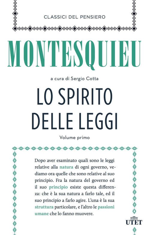 Lo Spirito Delle Leggi