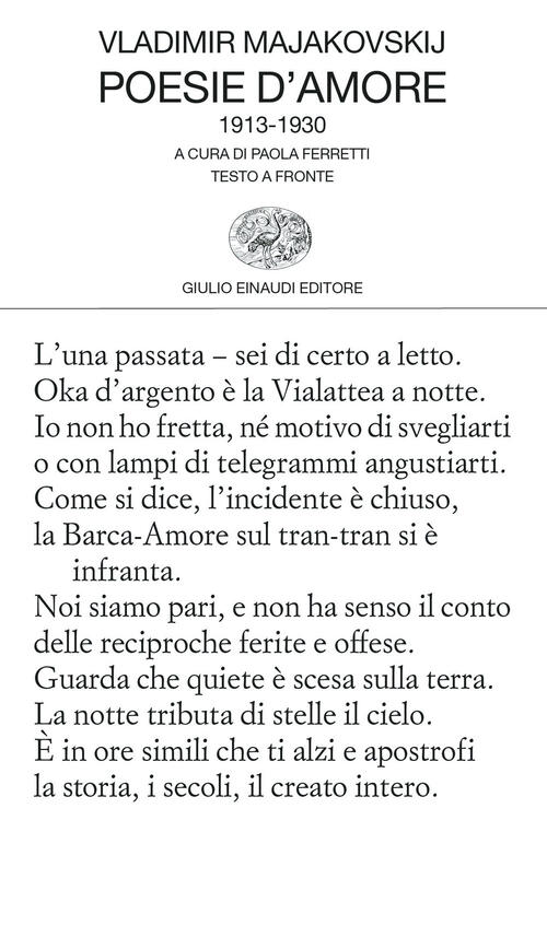 Poesie D'amore 1913 1930