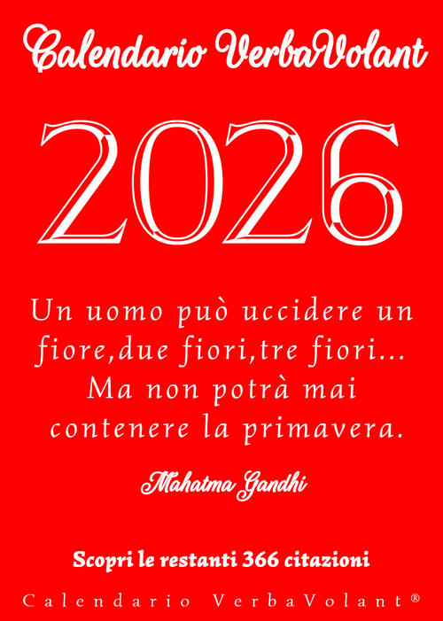 Verbavolant. Calendario 2026 Luca Pappalardo Pantheon Di Pappalardo Luca 2025