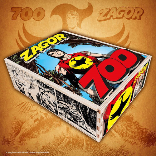 Zagor 700. Box Legno. Con Scacchiera E Pedine