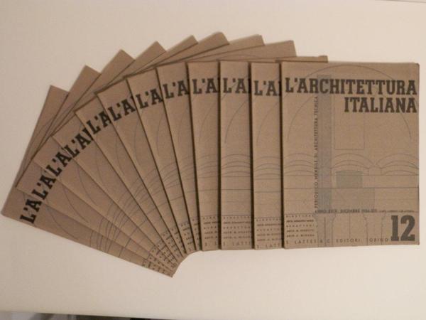 L'architettura italiana. Periodico mensile di architettura e tecnica. Annata 1934 …