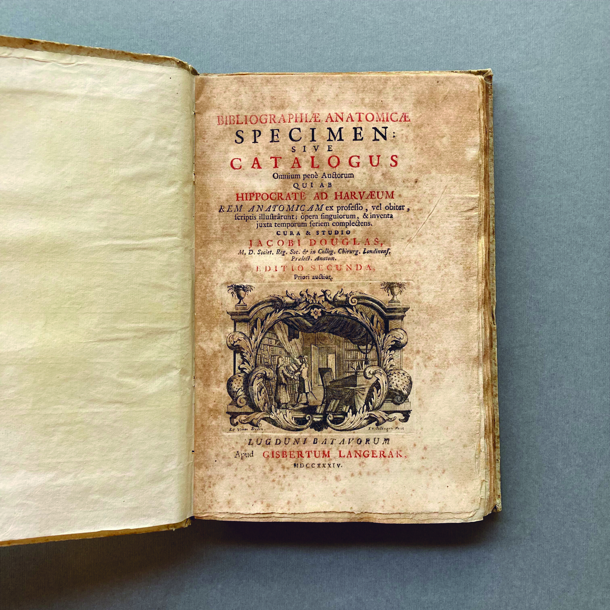 Bibliographiae anatomicae Specimen sive catalogus omnium pene auctorum qui ab …