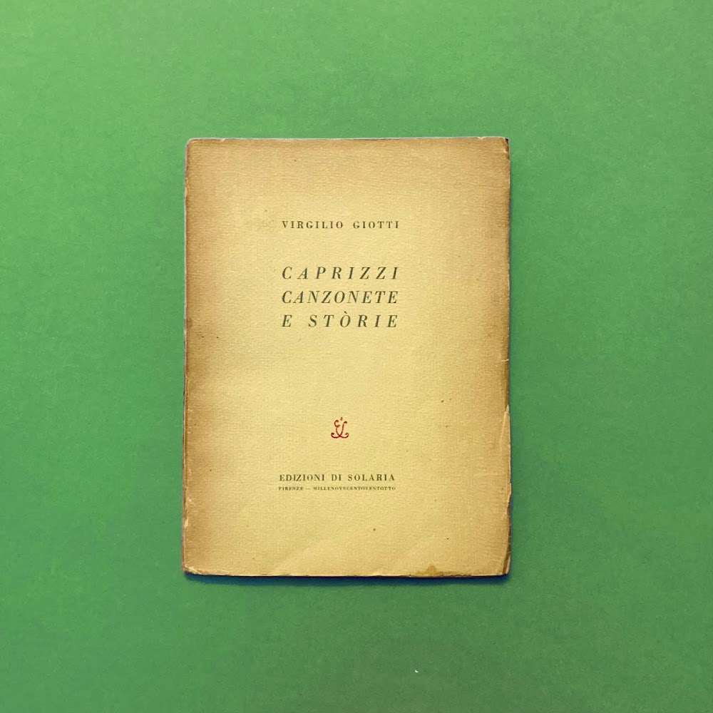 Caprizzi Canzonette e storie