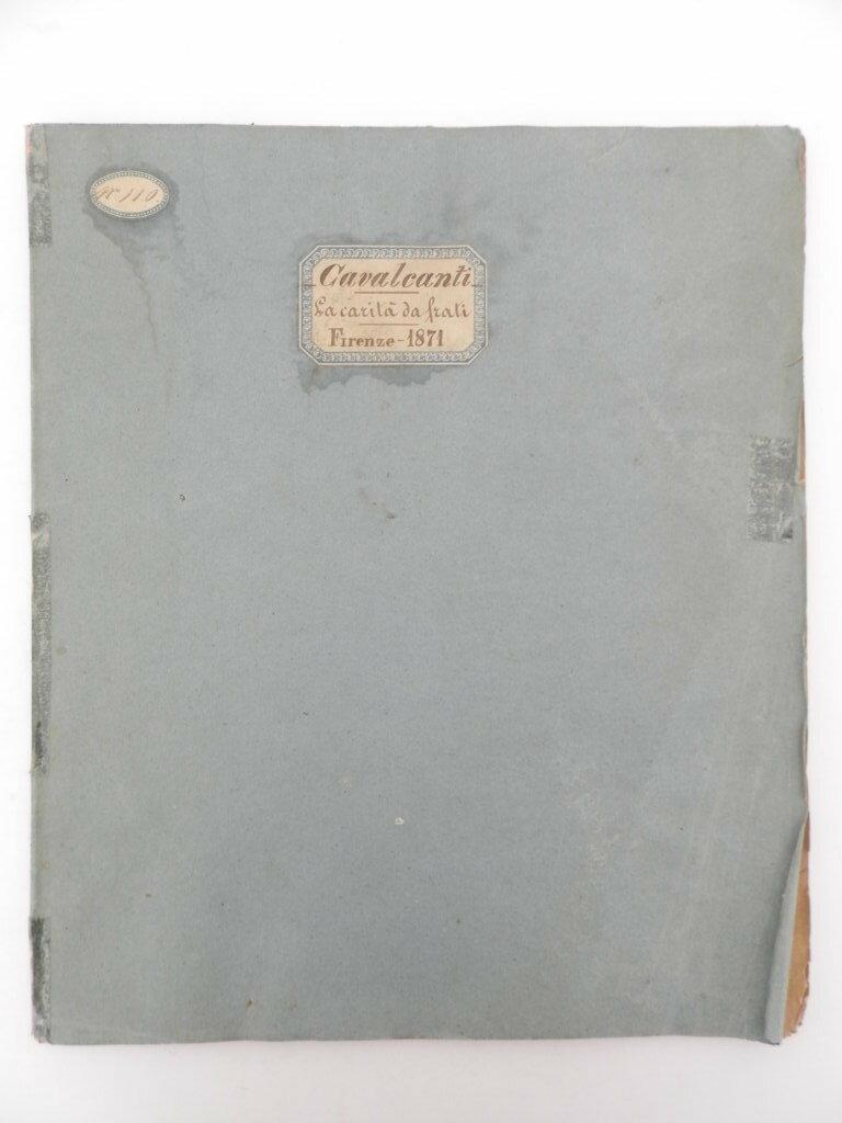 Carità da Frati: Novella Inedita d'Andrea Cavalcanti