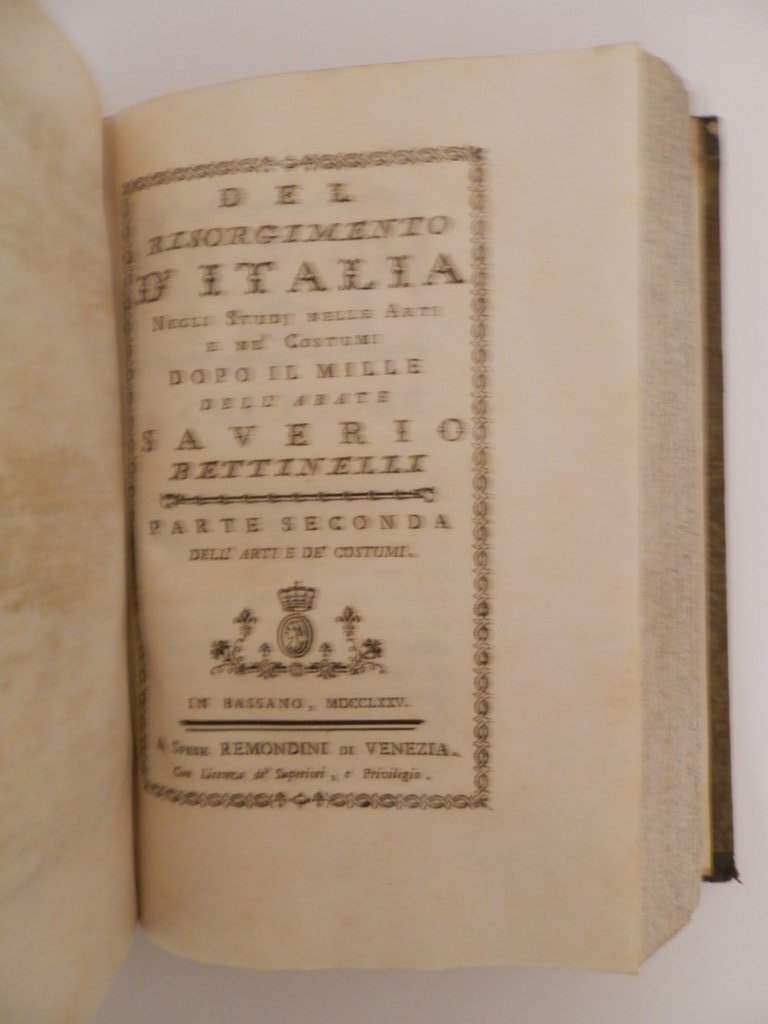Del risorgimento d'Italia negli studj nelle arti e ne' costumi …
