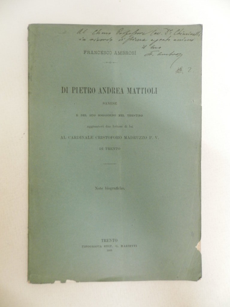 Di Pietro Andrea Mattioli sanese e del suo soggiorno nel …