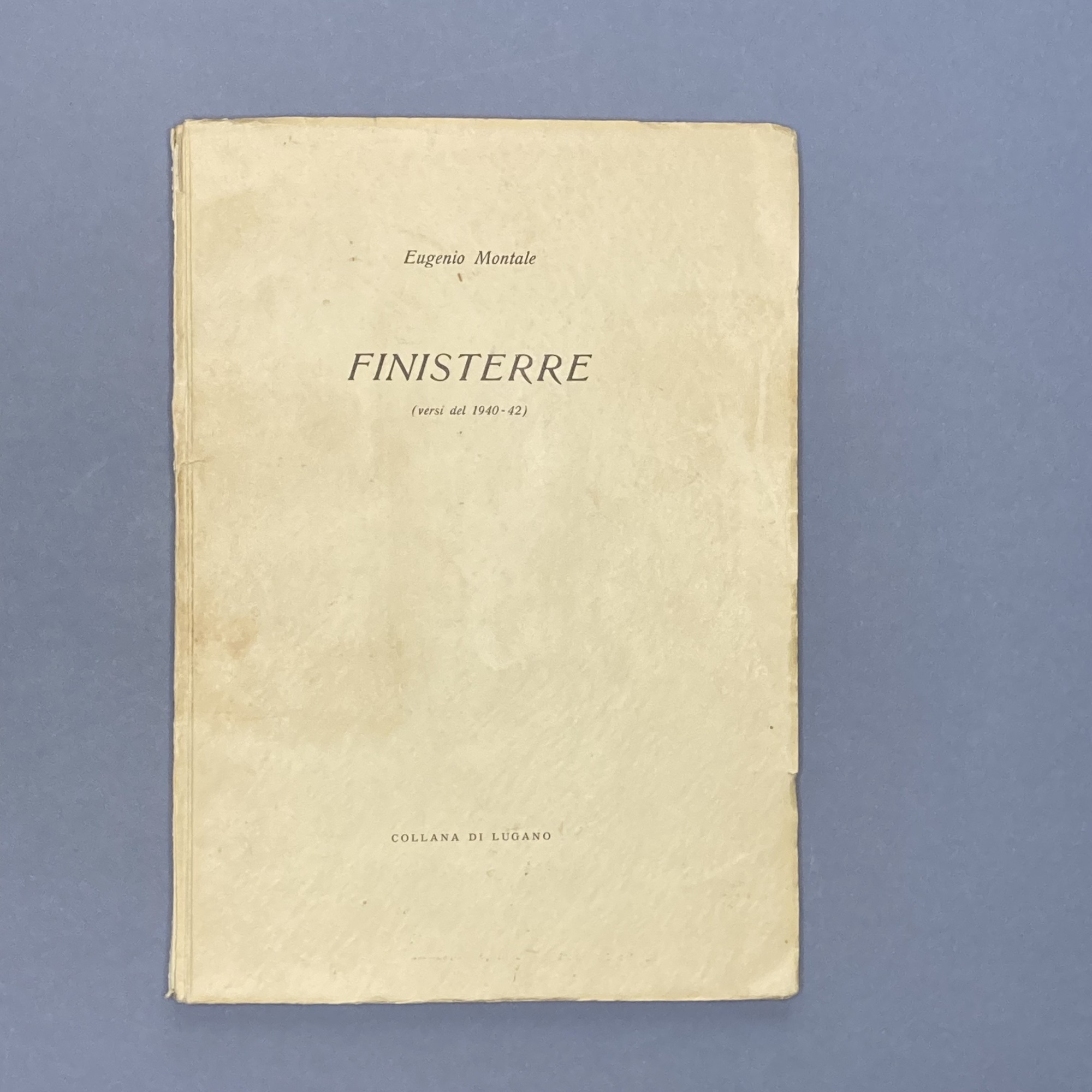 Finisterre. (Versi del 1940-1942).