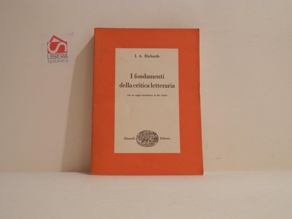 I fondamenti della critica letteraria