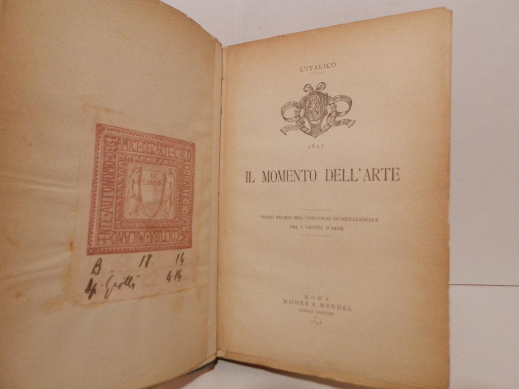 Il momento dell'arte. Primo premio nel Concorso internazionale fra i …