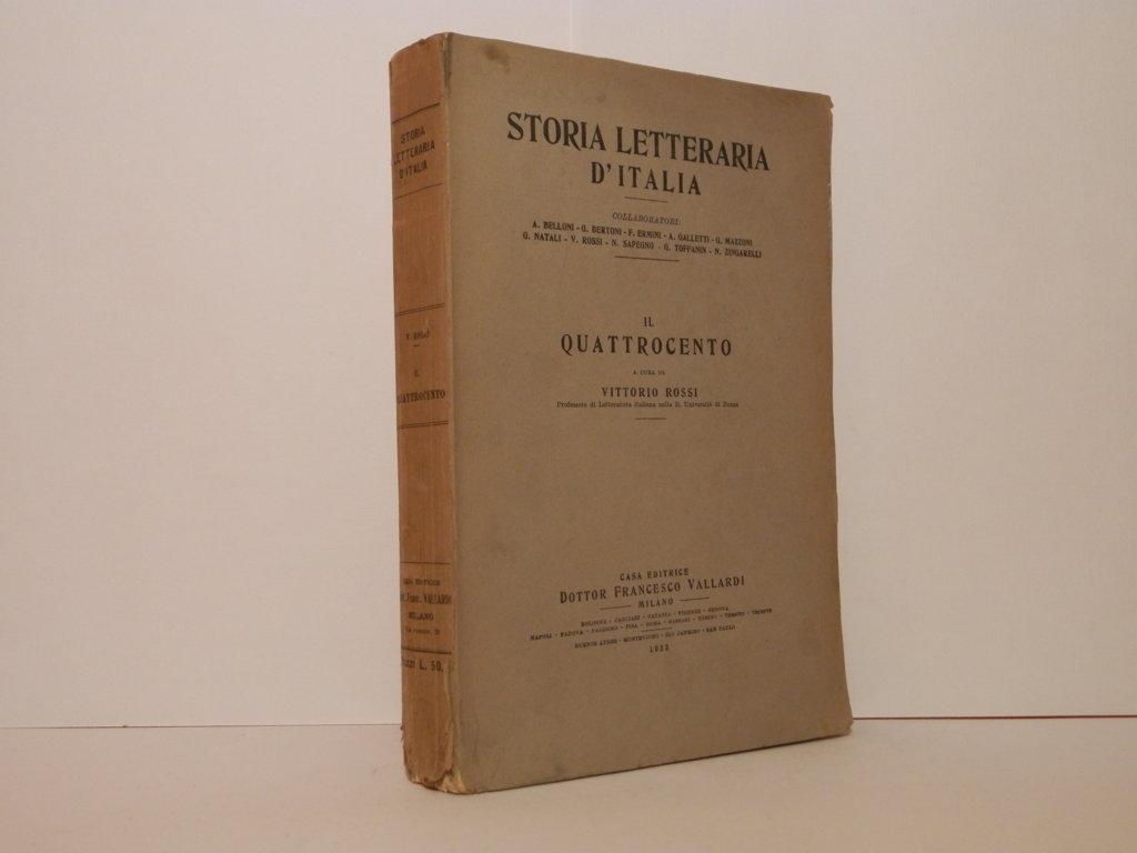 Il Quattrocento. Storia letteraria d'Italia