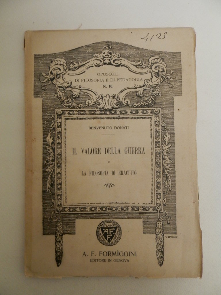 Il valore della guerra e la filosofia di Eraclito