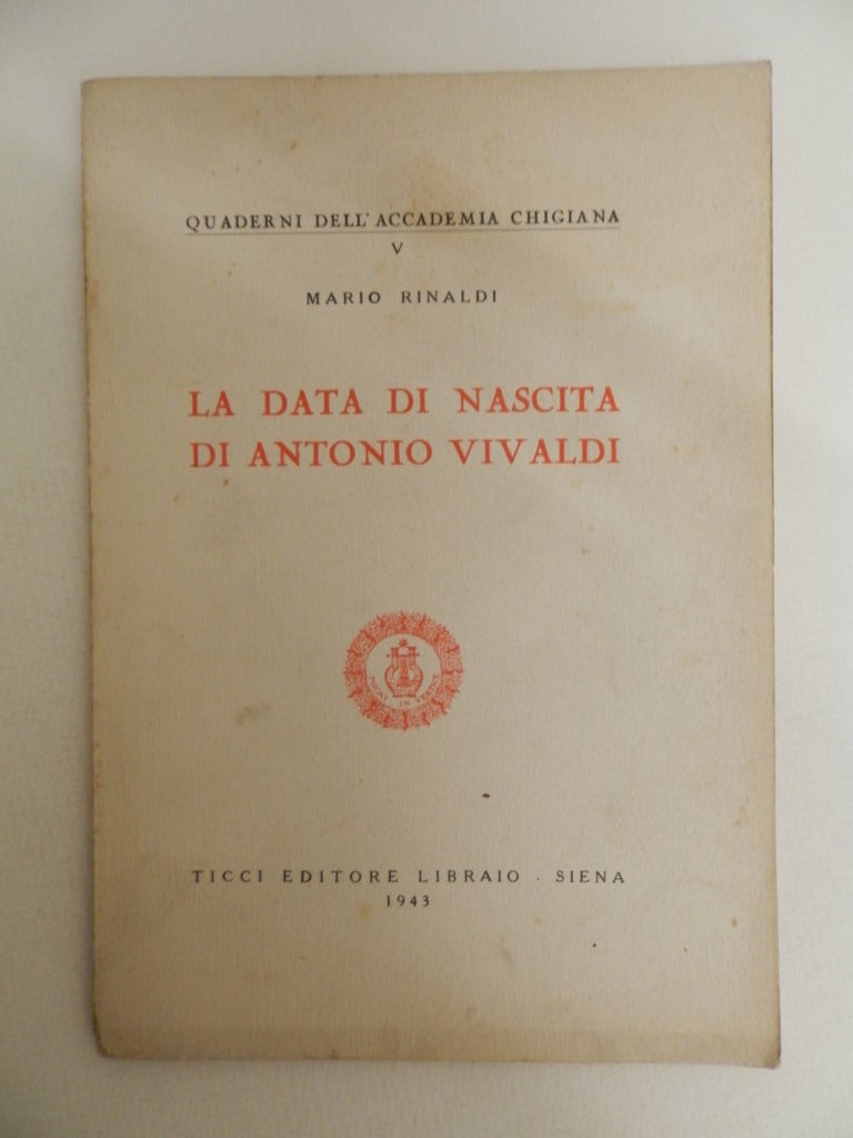 La data di nascita di Antonio Vivaldi
