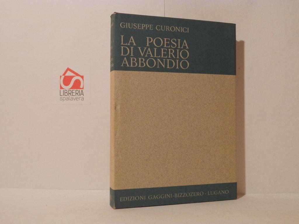 La poesia di Valerio Abbondio