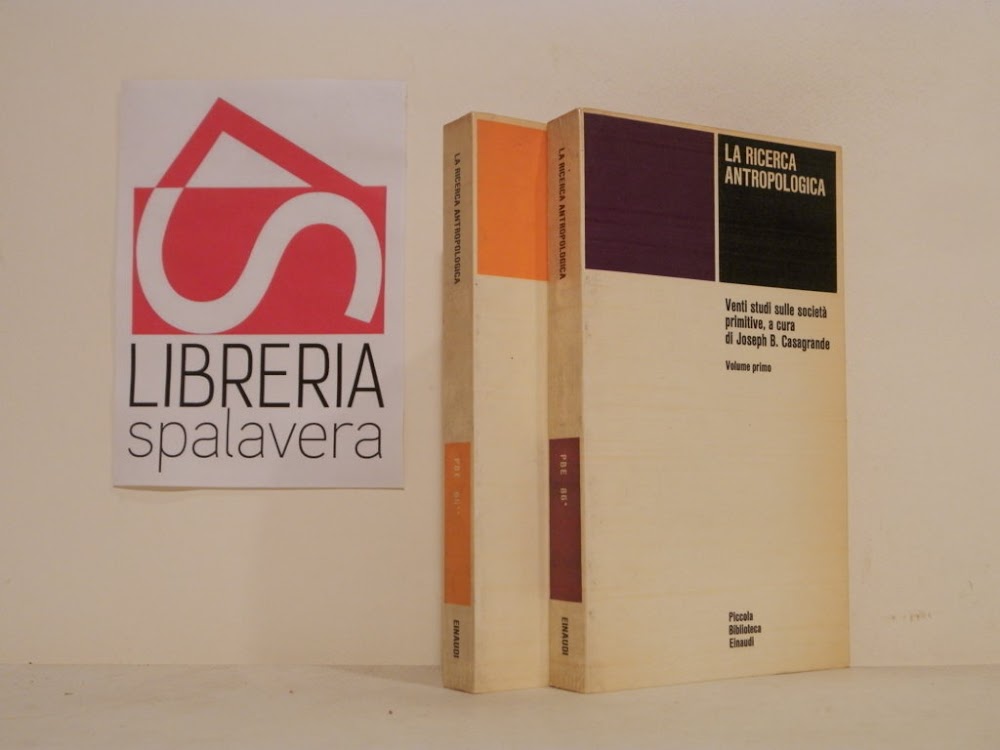 La ricerca antropologica. Venti studi sulle società primitive. 2 volumi.