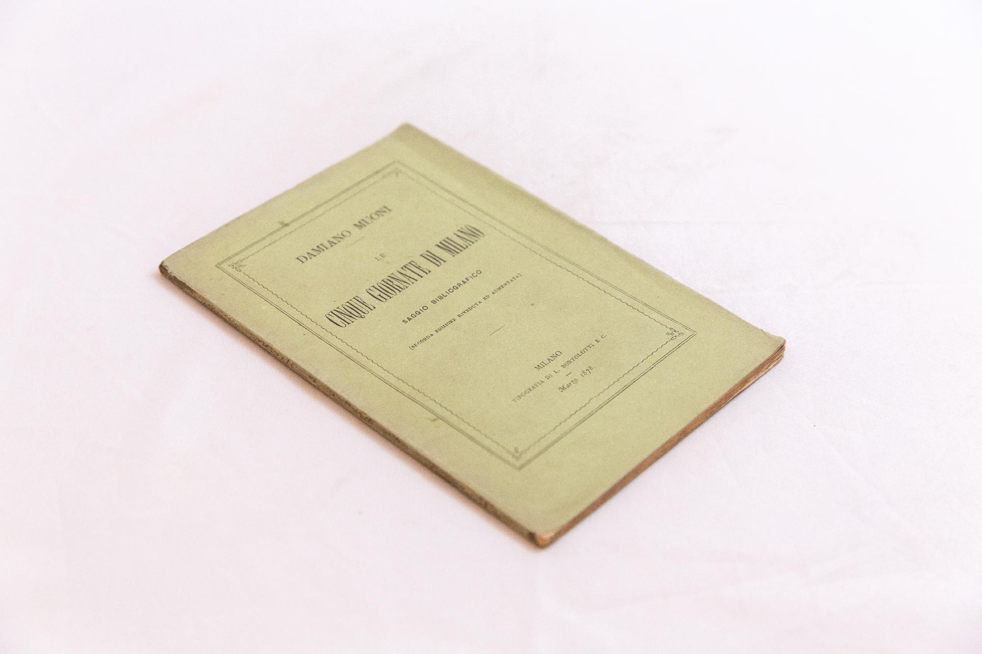 Le cinque giornate di Milano. Saggio bibliografico (seconda edizione riveduta …