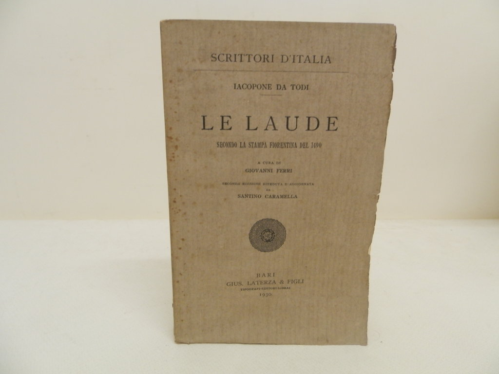 Le laude: secondo la stampa fiorentina del 1490