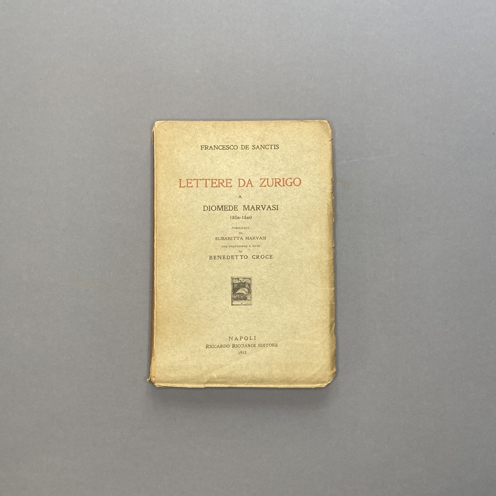 Lettere da Zurigo a Diomede Marvasi 1856-1860. Pubblicate da Elisabetta …