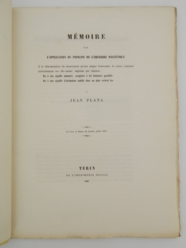 Mémoire sur l'application du principe de l'équilibre magnétique: à la …