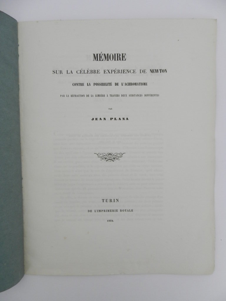 Mémoire sur la célèbre expérience de Newton contre la possibilité …