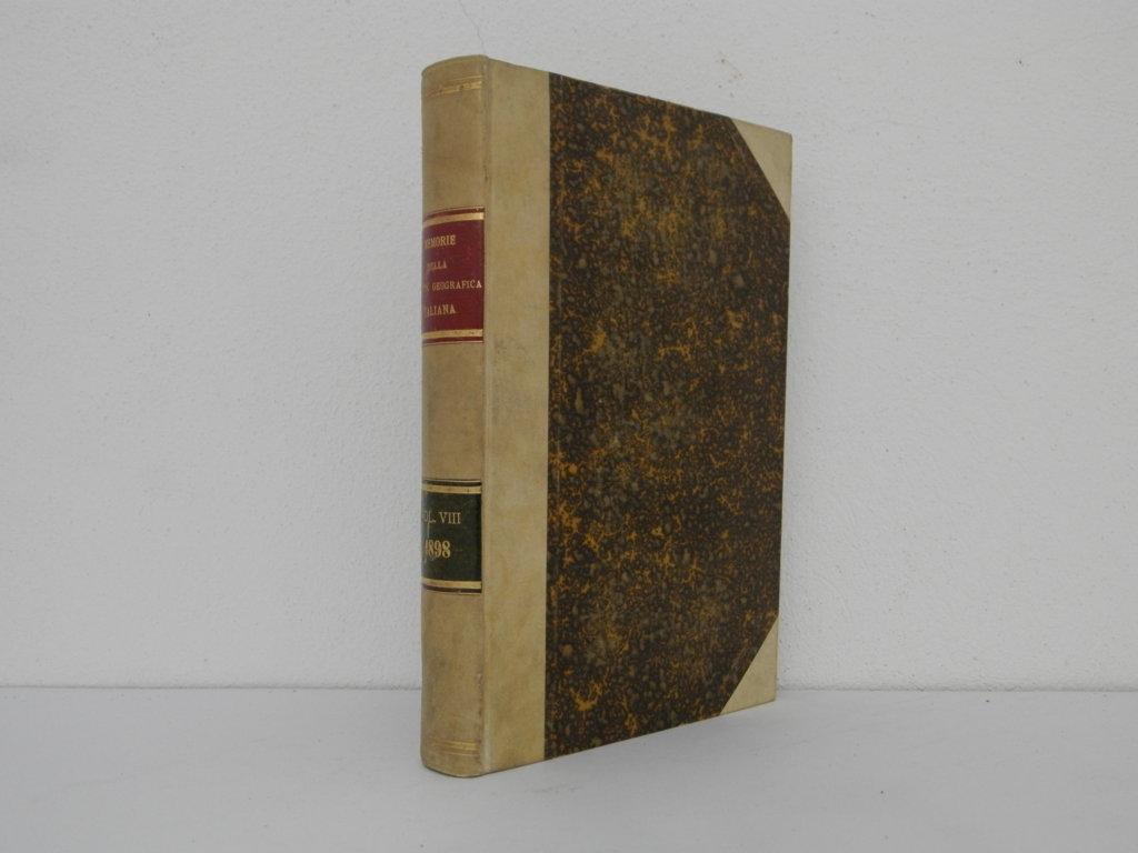 Memorie della Società Geografica Italiana, Volume VIII