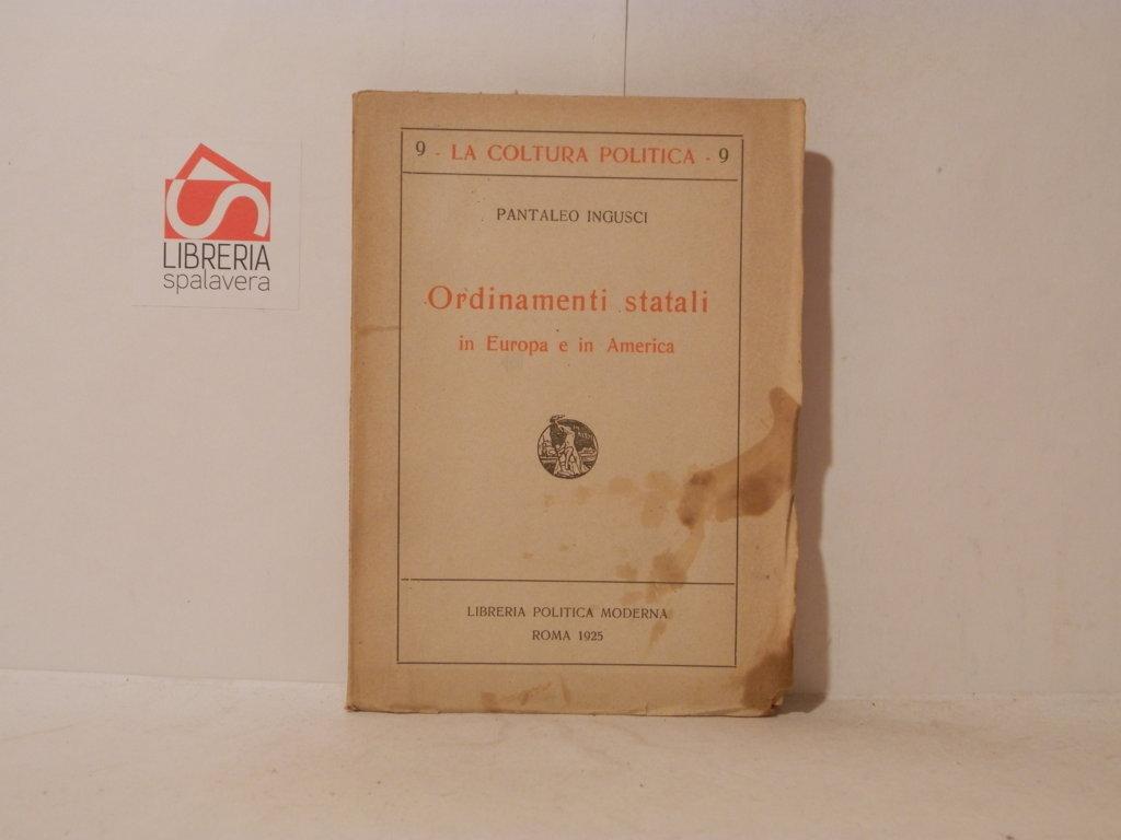 Ordinamenti statali in Europa e in America